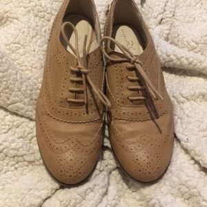 Studio Paolo Tan Leather Shoes with Laces